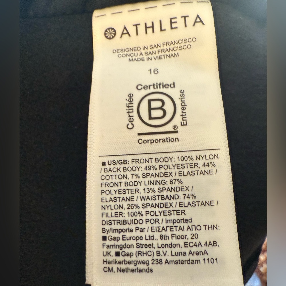 NWT Athleta apres ski down jogger in black - Picture 5 of 7